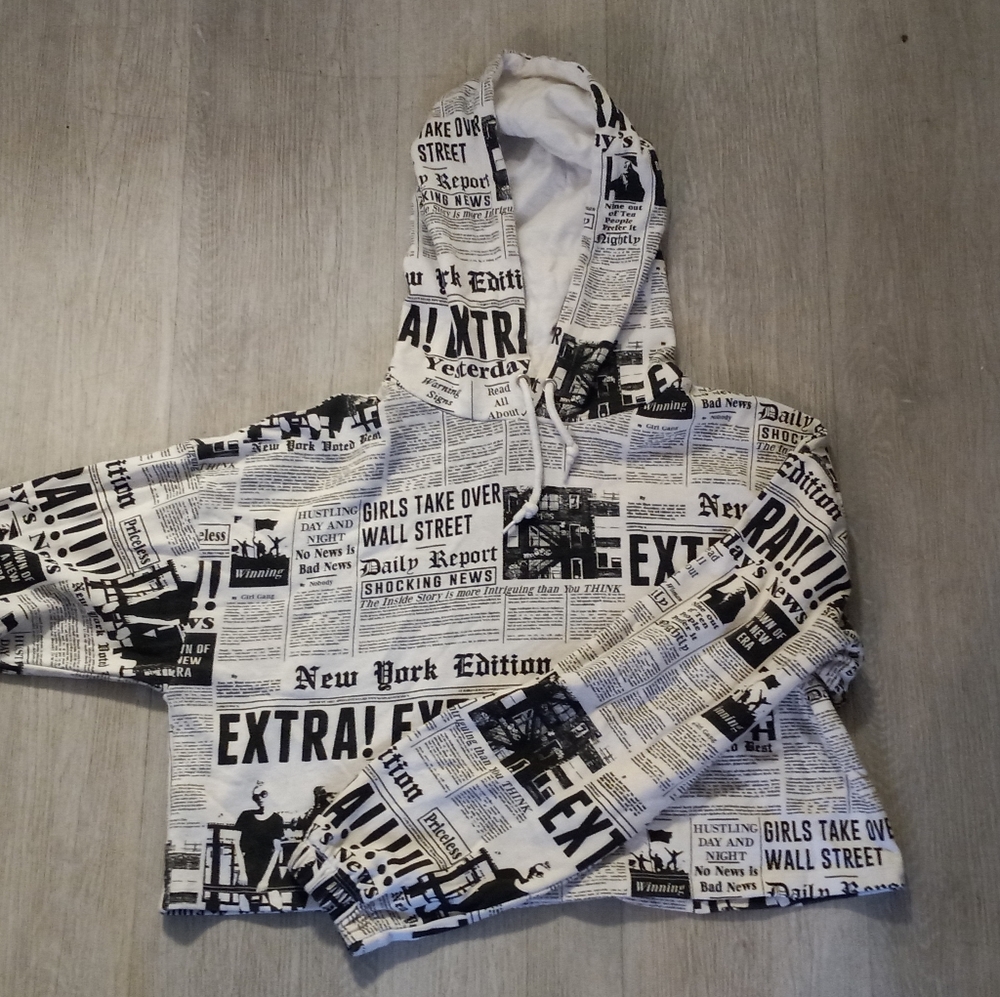 Cropped Pullover Hooded Jacket